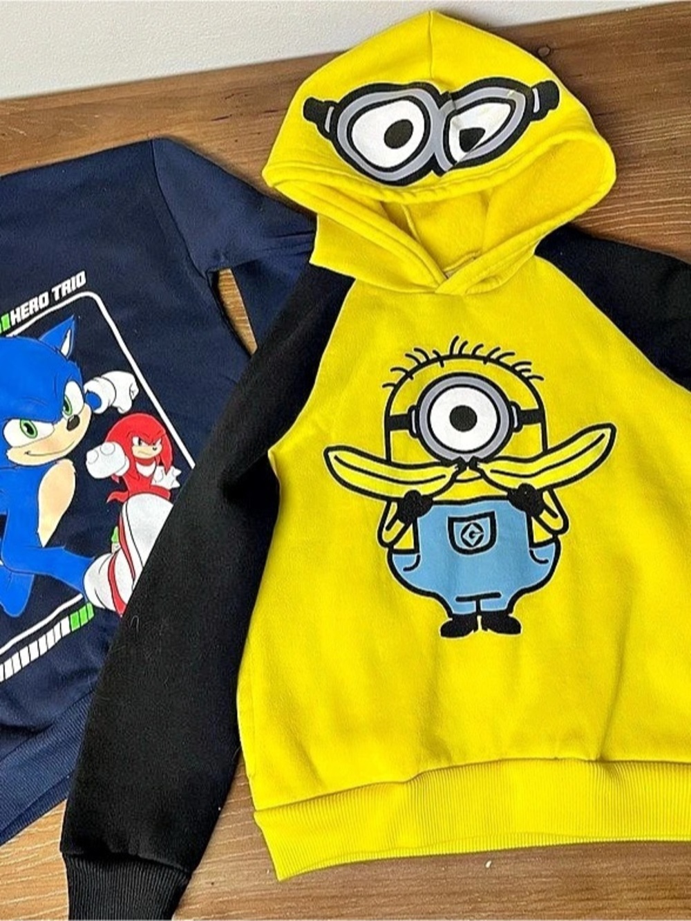Sons of Anarchy Minions x Sonic the Hedgehog hoodie Graphic Sweatshirts Boys